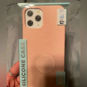 𝅺PINK iPhone 12 Pro Max Case Silicone